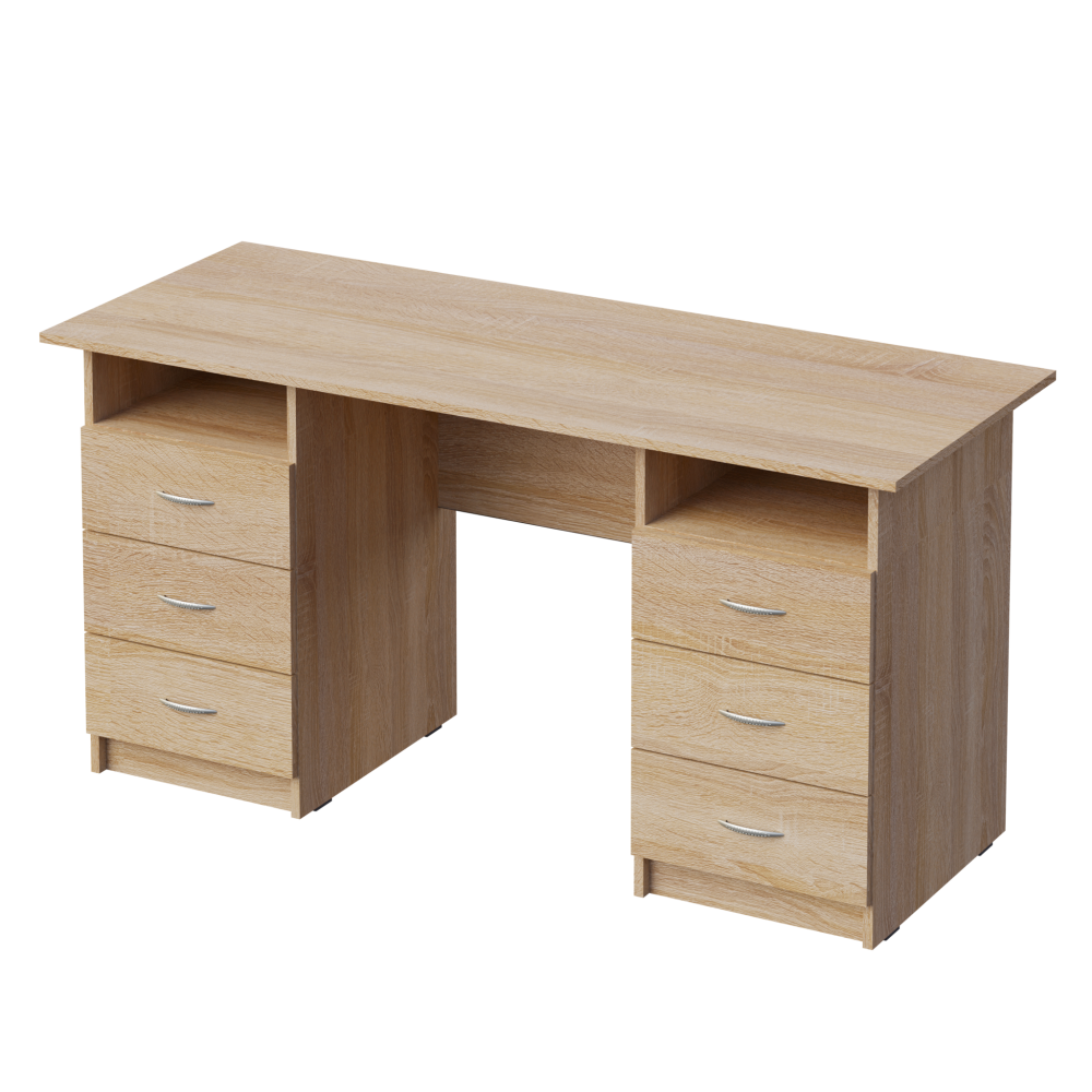 Стіл вчителя 2-тумбовий з 6 шухлядами П 475, 1500x700x750 мм МЕБЛІ ТЕХНОСТИЛЬ